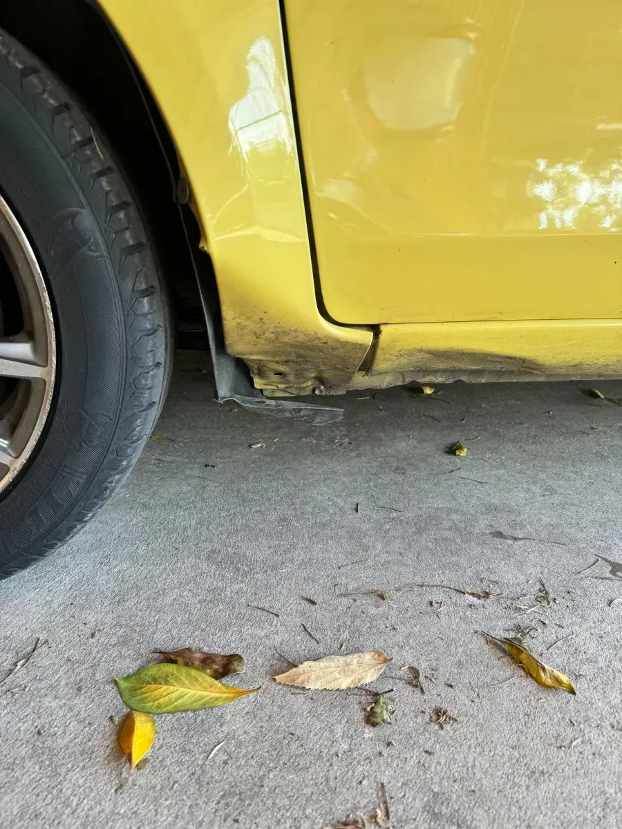 Left fender in yellow colour 2007 TOYOTA YARIS